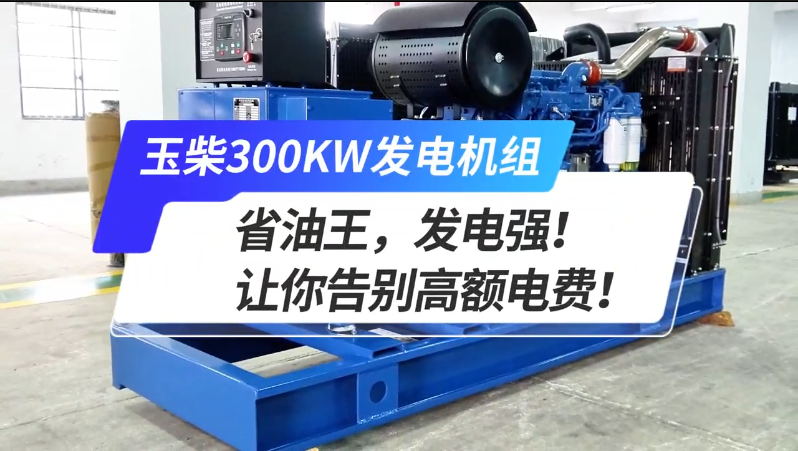 「視頻」玉柴300kw發(fā)電機(jī)組，省油王，發(fā)電強(qiáng)！讓你告別高額電費(fèi)！ 